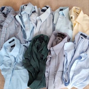 Men's long sleeve button down shirts size 16.5